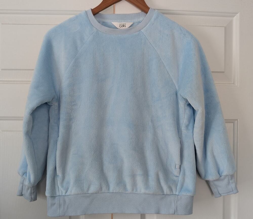 Athleta Girl Blue Feelin' Good Cozy Soft Crewneck Sweatshirt